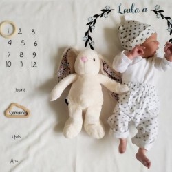 Couverture photo bébé personnalisée par Evy Dream Création